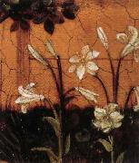 Upper Rhenish Master Details of The Little Garden of Paradise painting